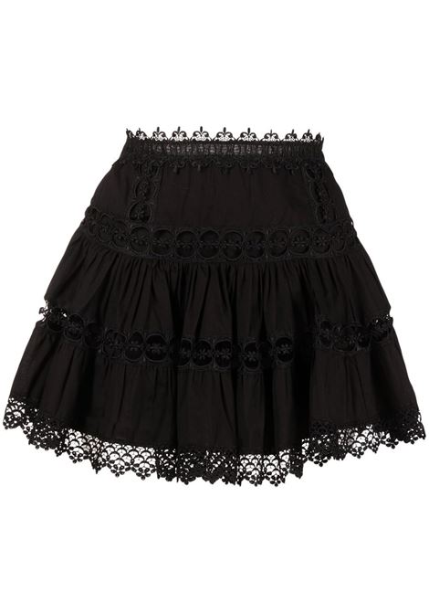 Gonna mini con ricami greta in nero Charo Ruzi Ibiza - donna CHARO RUIZ IBIZA 1989 | 201400BLK